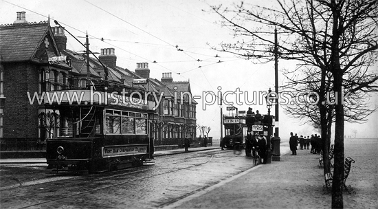 Tram Termius, Wanstead Flats, Forest Gate, London. c.1913